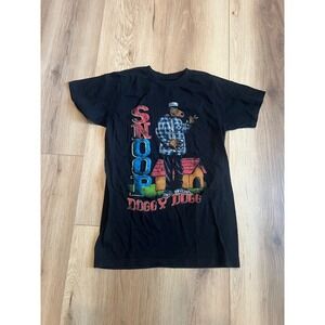Snoop Dogg Doggy Dogg Graphic T-Shirt Men's Small Black Hip Hop Rap Tee DPG